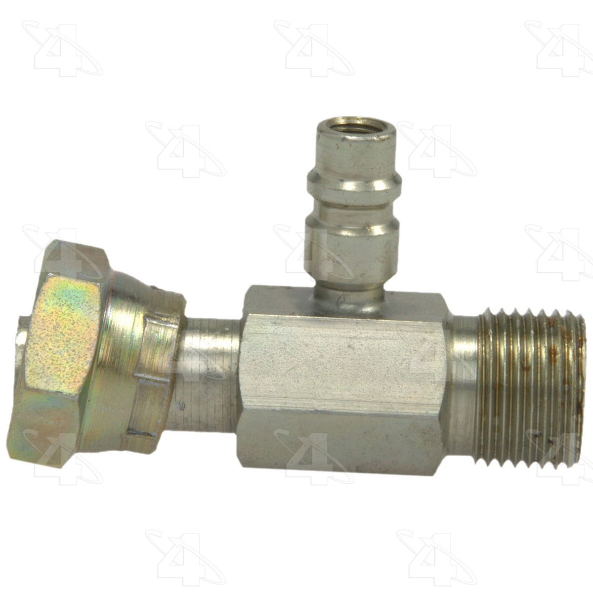 Four Seasons Inline Standard O-Ring A/C Fitting w/ R134a Service Port 17233