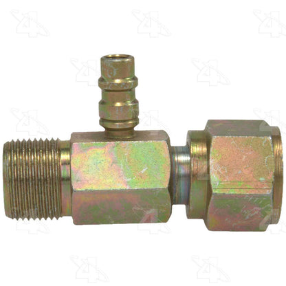 Four Seasons Inline Standard O-Ring A/C Fitting w/ R134a Service Port 17234