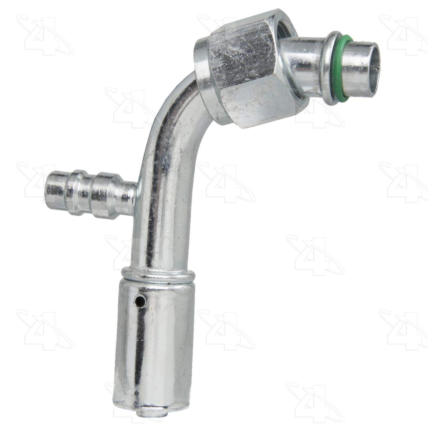 Four Seasons 90ï¿½ Female Standard O-Ring Reduced A/C Fitting w/ R134a Service Port 18070