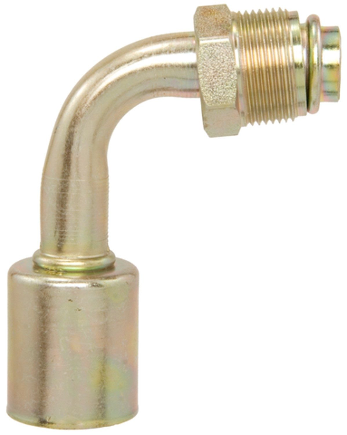 Four Seasons 90Â° Male O-Ring Short Pilot, Steel, Standard Diameter Beadlock A/C Fitting 18912