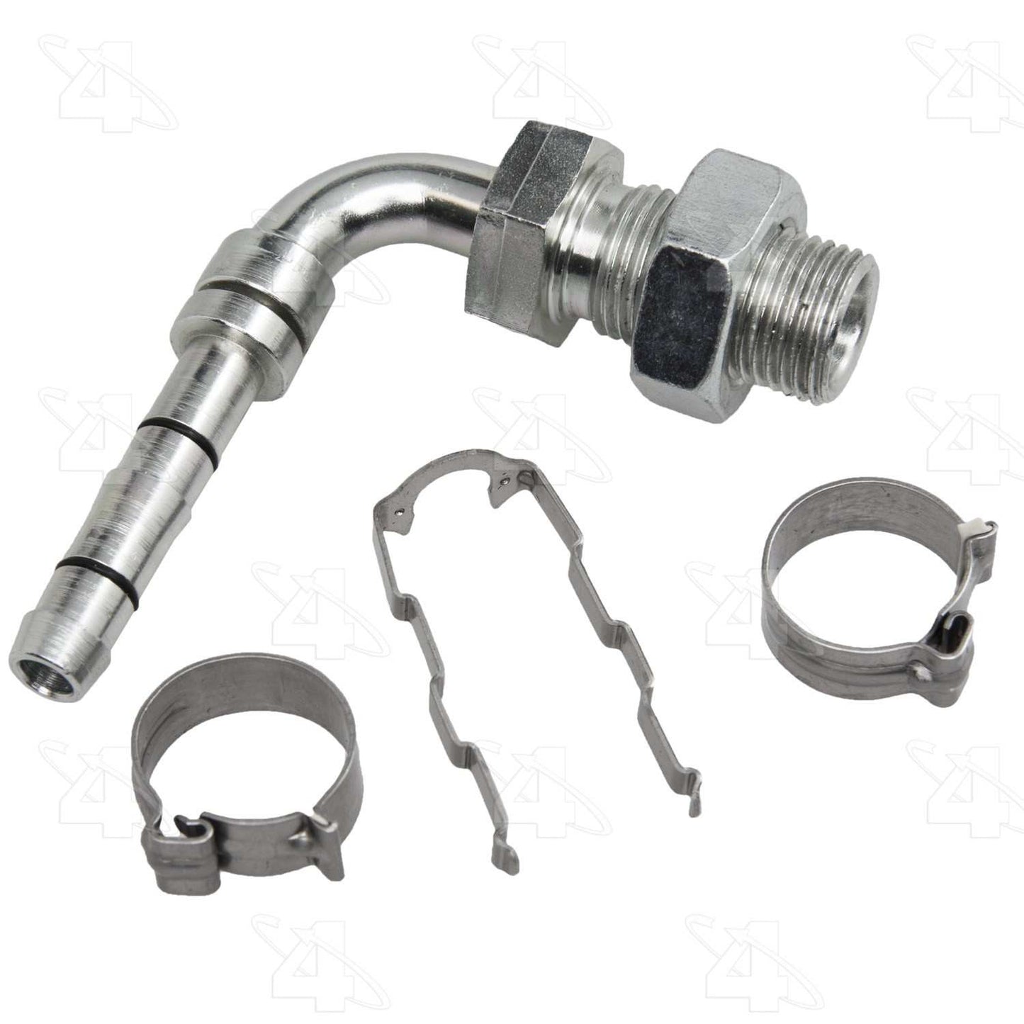 Four Seasons EZ Clip 90ï¿½ Male Insert O-Ring Bulkhead Hose Repair Fitting Kit 19376
