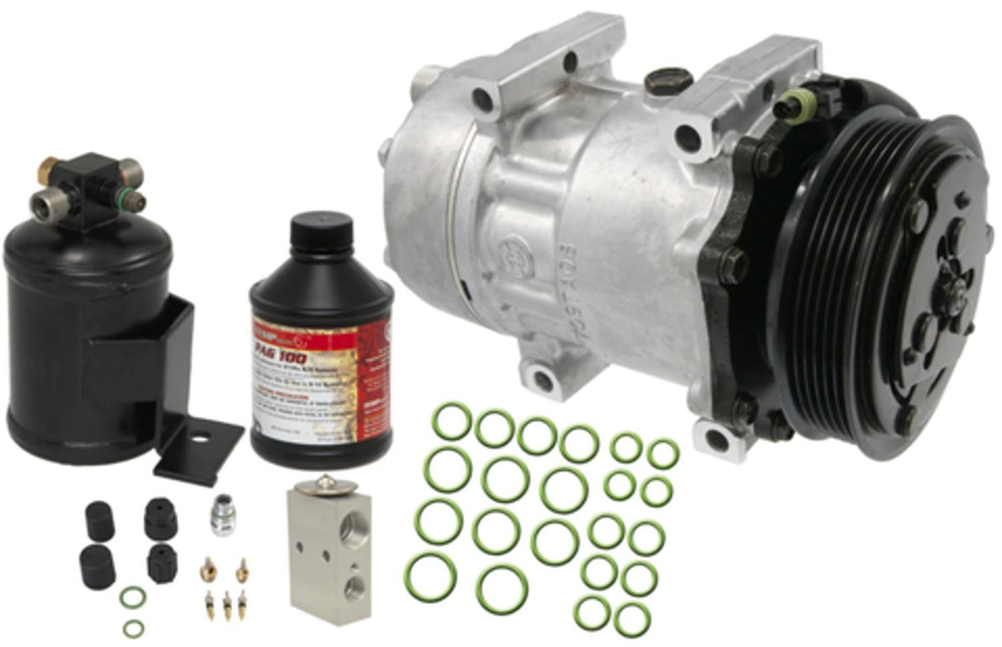 Four Seasons Complete Air Conditioning Kit w/ New Compressor  top view frsport 2590NK