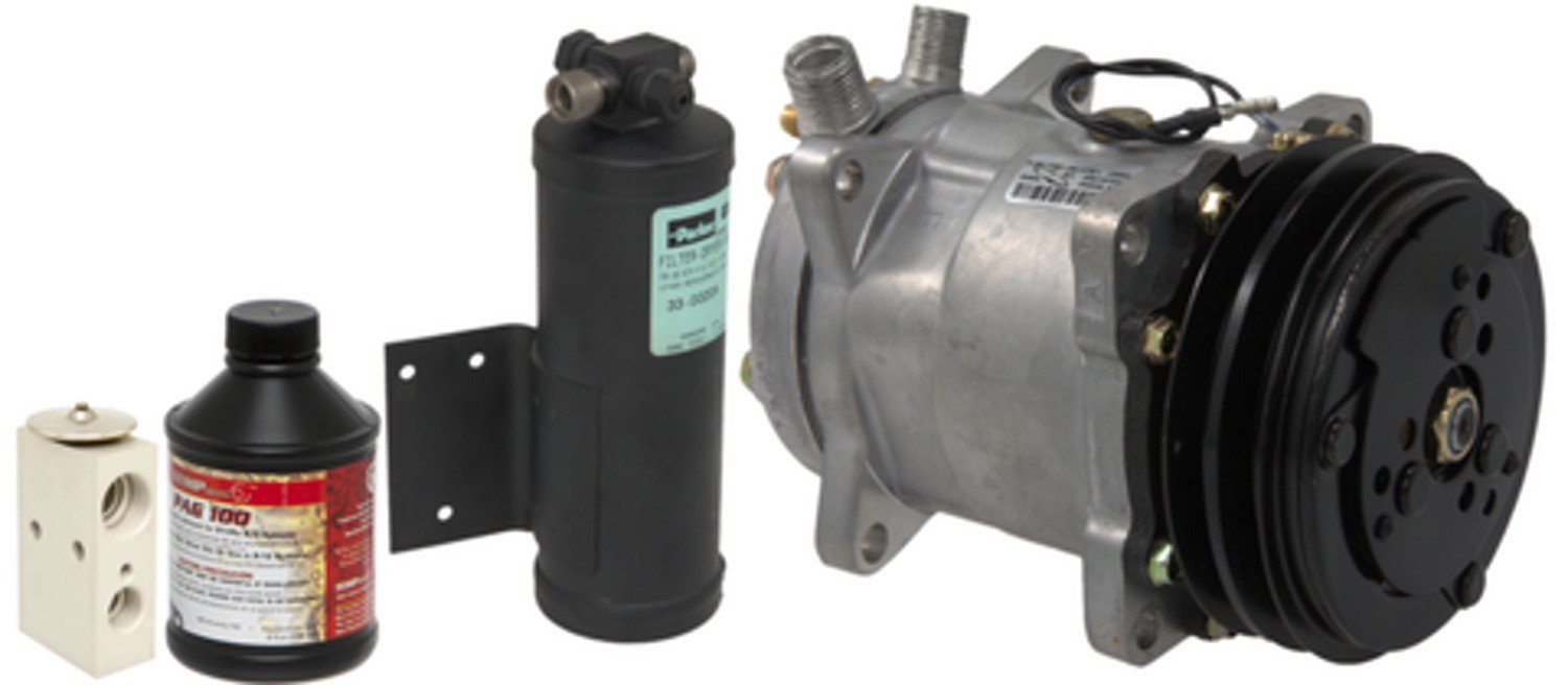 Four Seasons Complete Air Conditioning Kit w/ New Compressor  top view frsport 3335NK