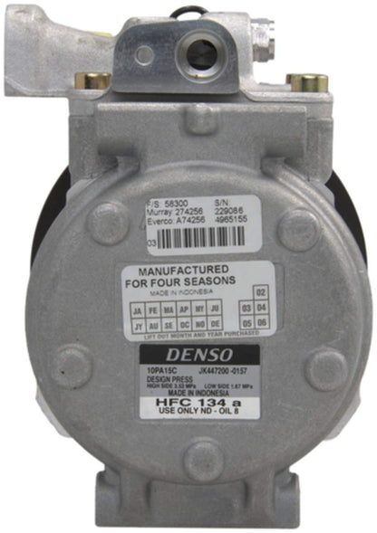 Four Seasons New Nippondenso 10PA15C Compressor w/ Clutch 58300