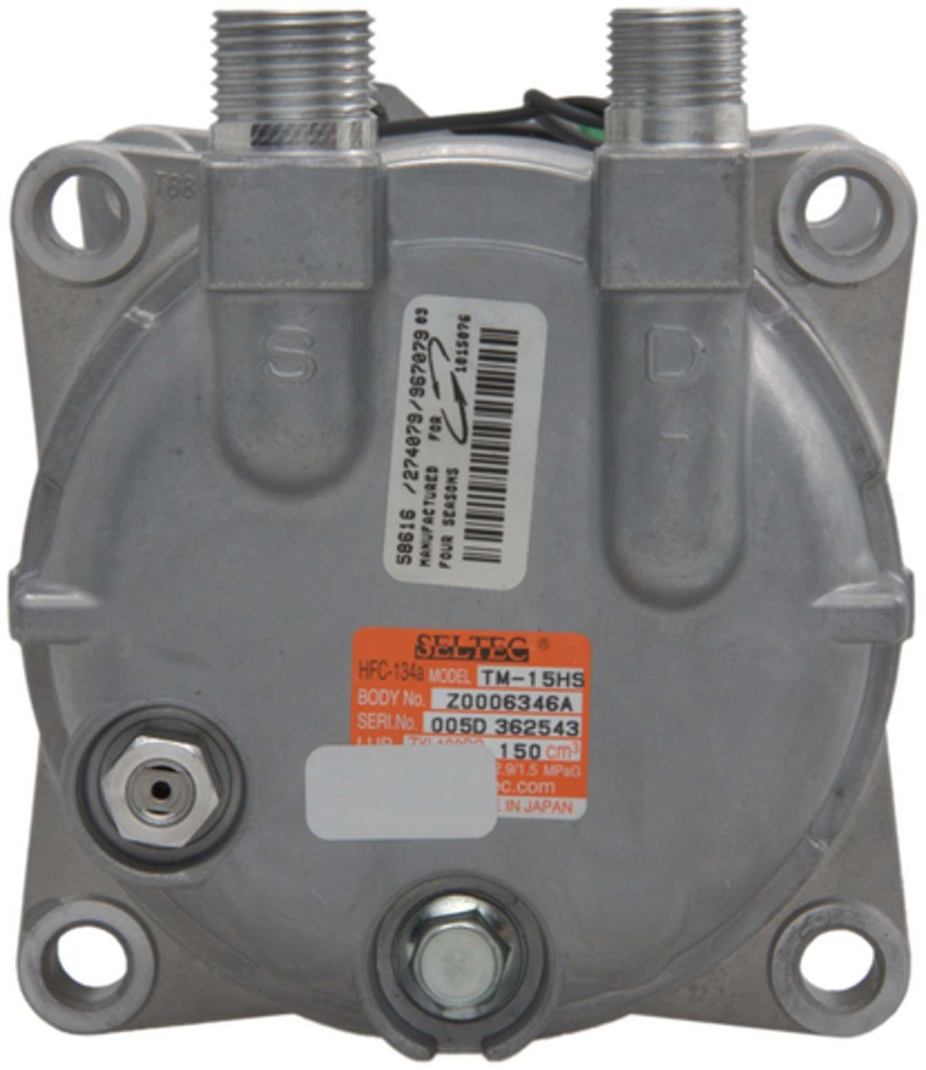 Four Seasons New York-Diesel Kiki-Zexel-Seltec TM15HD Compressor w/ Clutch 58616