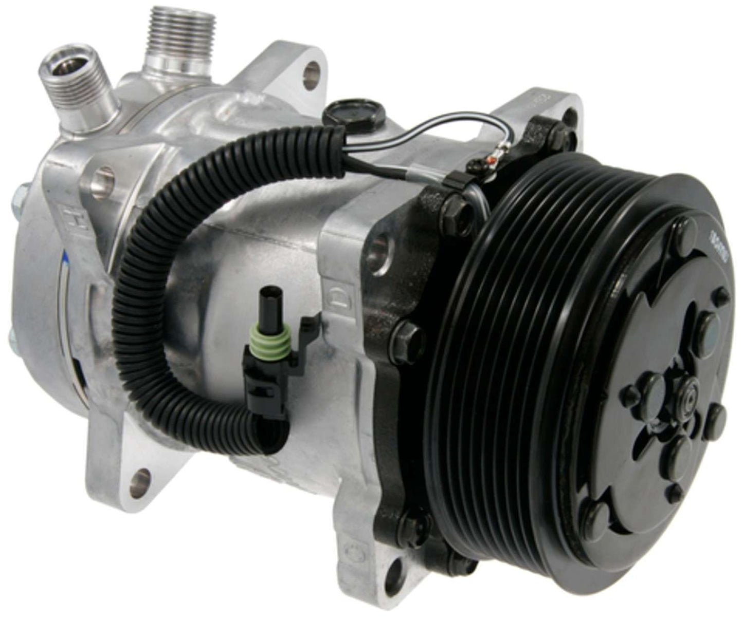 Four Seasons New Sanden/Sankyo SD7H15 Compressor w/ Clutch  top view frsport 58780