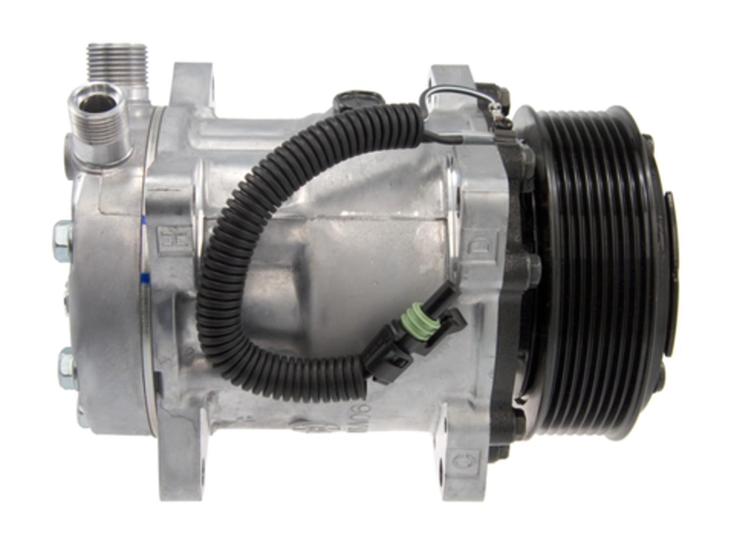 Four Seasons New Sanden/Sankyo SD7H15 Compressor w/ Clutch  top view frsport 58780
