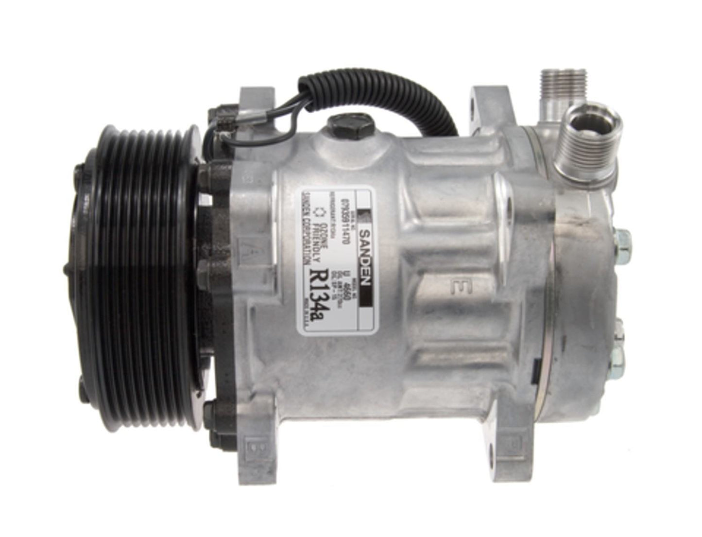 Four Seasons New Sanden/Sankyo SD7H15 Compressor w/ Clutch  top view frsport 58780