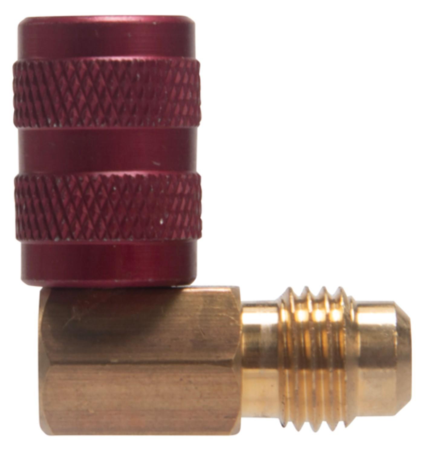 Four Seasons R12 90ï¿½ 1/4MFx3/16FF - Swivel A/C Service Adapter 59617