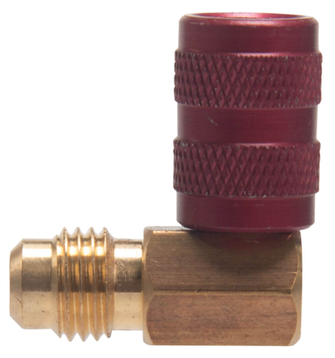 Four Seasons R12 90ï¿½ 1/4MFx3/16FF - Swivel A/C Service Adapter 59617