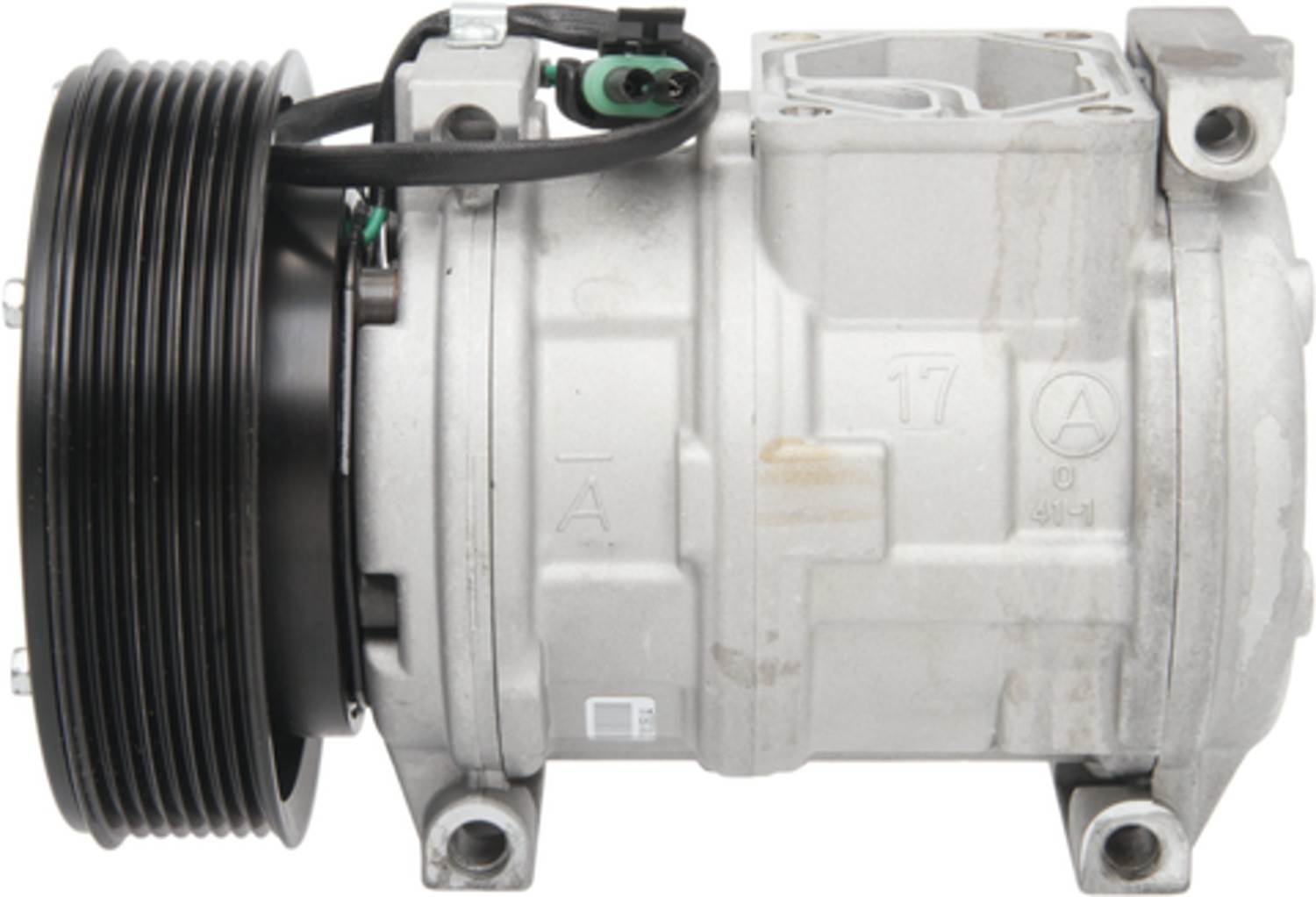 Four Seasons New Nippondenso 10PA17C Compressor w/ Clutch  top view frsport 68350