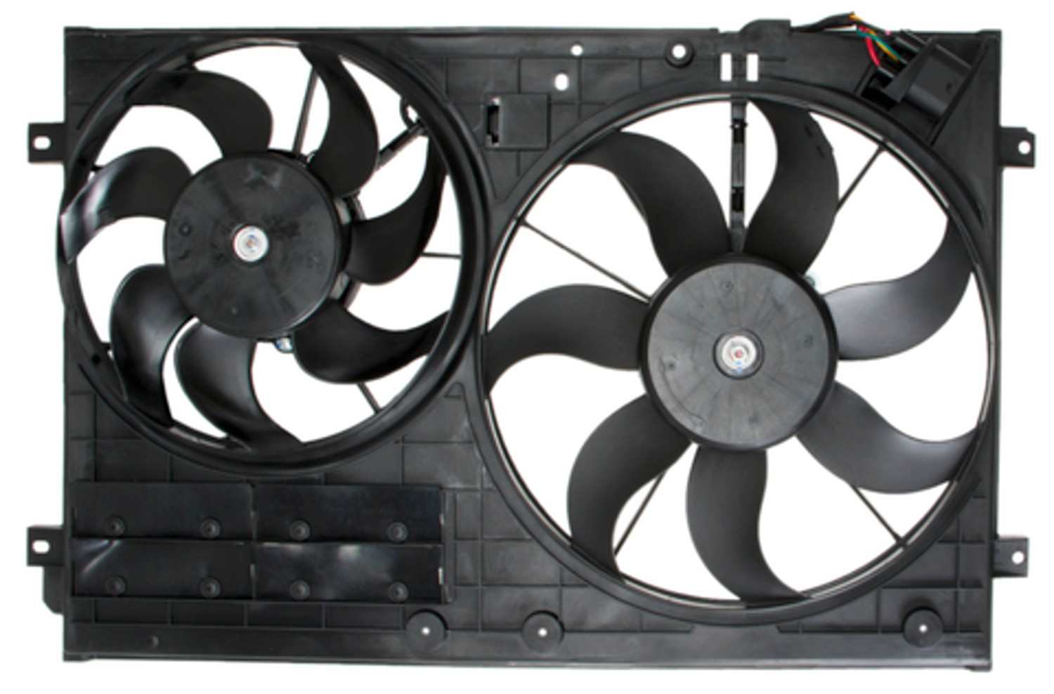 Four Seasons Radiator / Condenser Fan Motor Assembly  top view frsport 76320