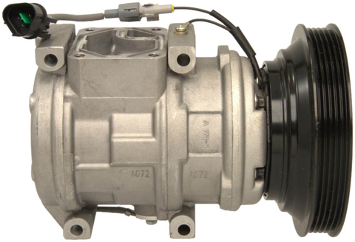 Four Seasons New Nippondenso 10PA17C Compressor w/ Clutch  top view frsport 78307