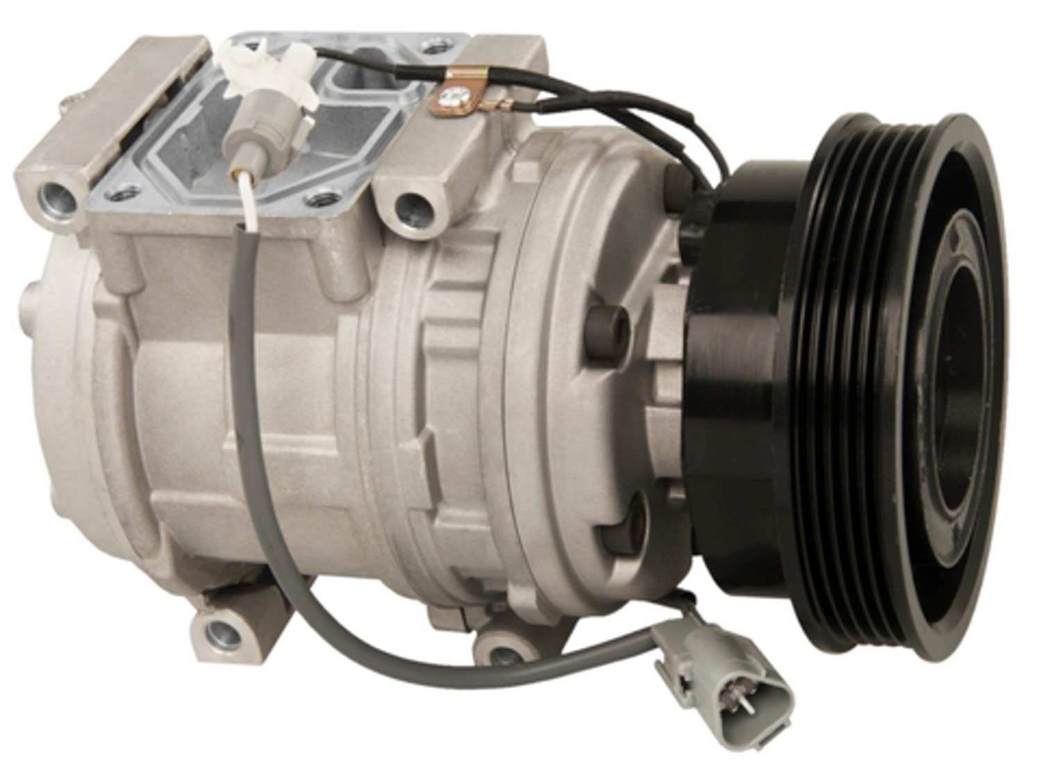 Four Seasons New Nippondenso 10PA15L Compressor w/ Clutch  top view frsport 78322