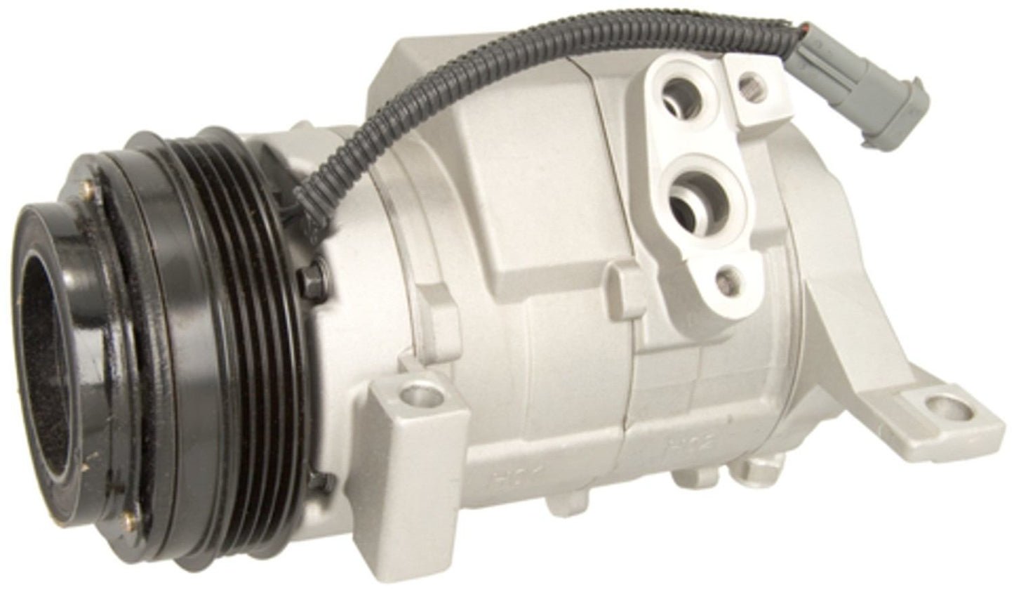 Four Seasons New Nippondenso 10S20F Compressor w/ Clutch  top view frsport 78376