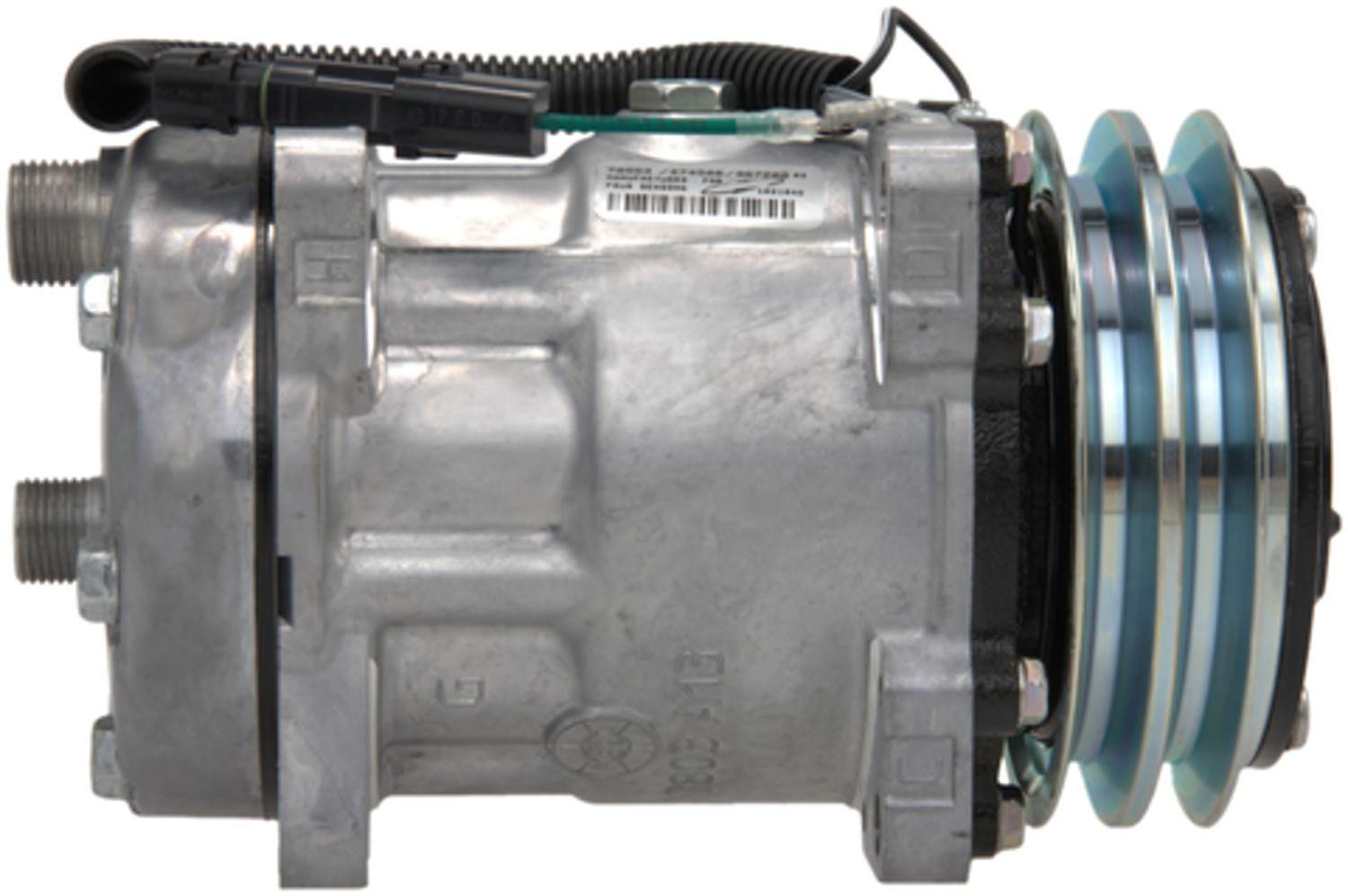 Four Seasons New Sanden/Sankyo SD7H15 Compressor w/ Clutch  top view frsport 78553