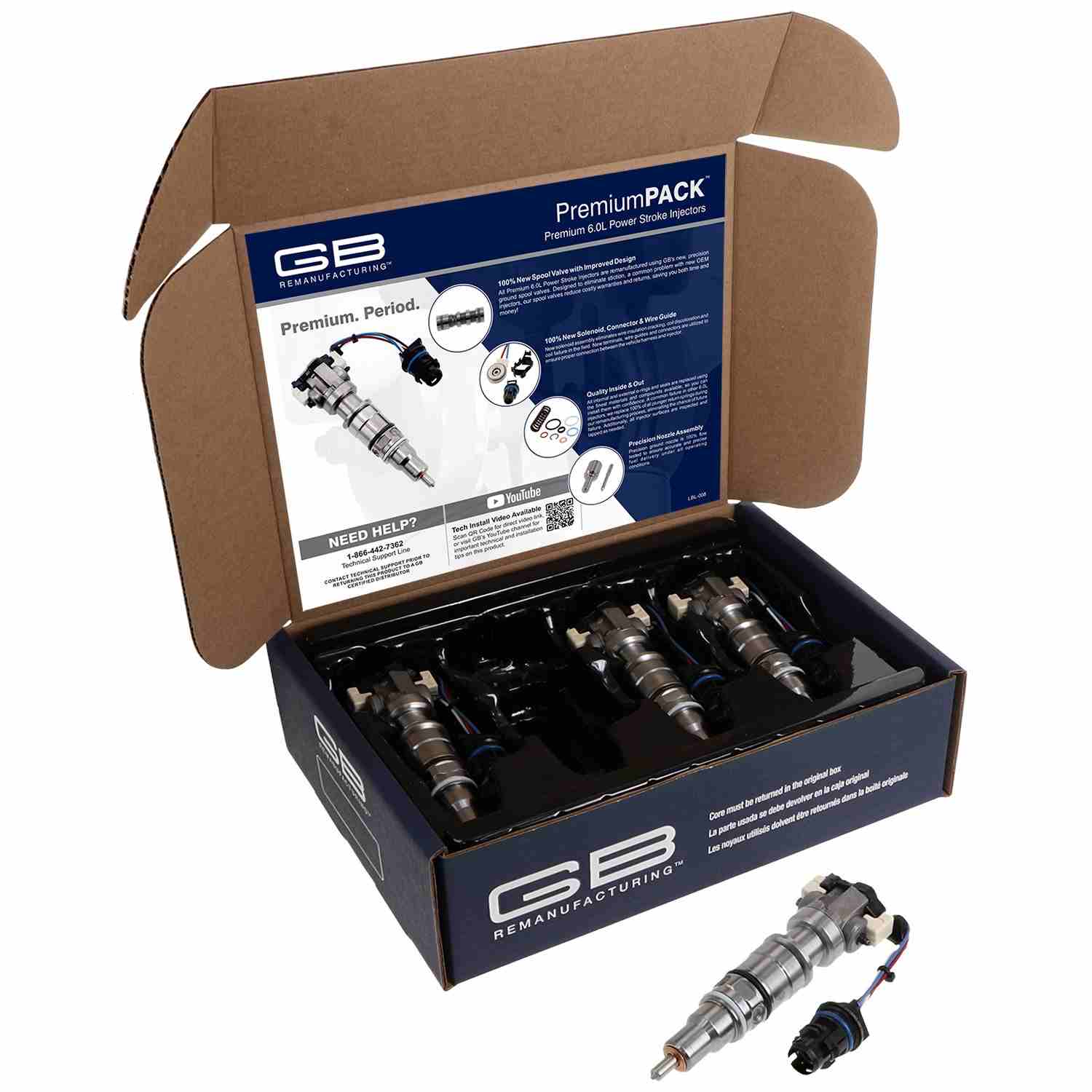 GB Reman Diesel Fuel Injector - 4 Pack 722-5064PK