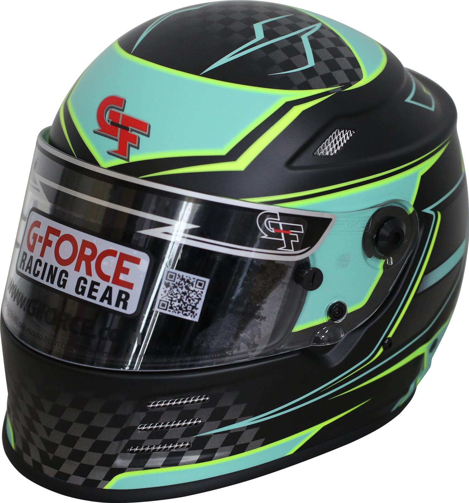 G-Force HELMET REVO GRAPHICS XLG TEAL SA2020 Helmets and Accessories Helmets main image