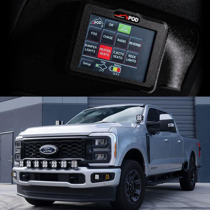 SPOD 2023+ Ford F250/F350 Super Duty BantamX Touchscreen Vehicle Power Management Kit 870140