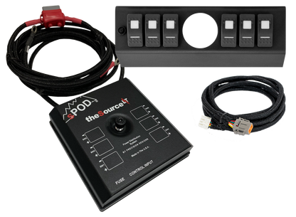 SPOD Spod 09-18 Jeep Wrangler JK SourceLT Green LED Switch Panel w/ 2-1/16in Opening SLAF0918JKG
