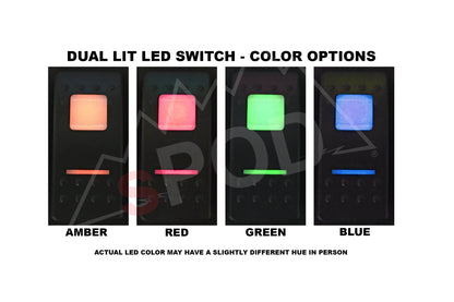 SPOD 09-18 Jeep Wrangler JK SourceLT Red LED Switch Panel w/ 2 1/16in Opening SLAF0918JKR
