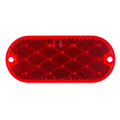 Grote REFLECTOR - RFLCTR,RED,OVAL STICKON/SCREW MNTBLE,BLK 41032-3
