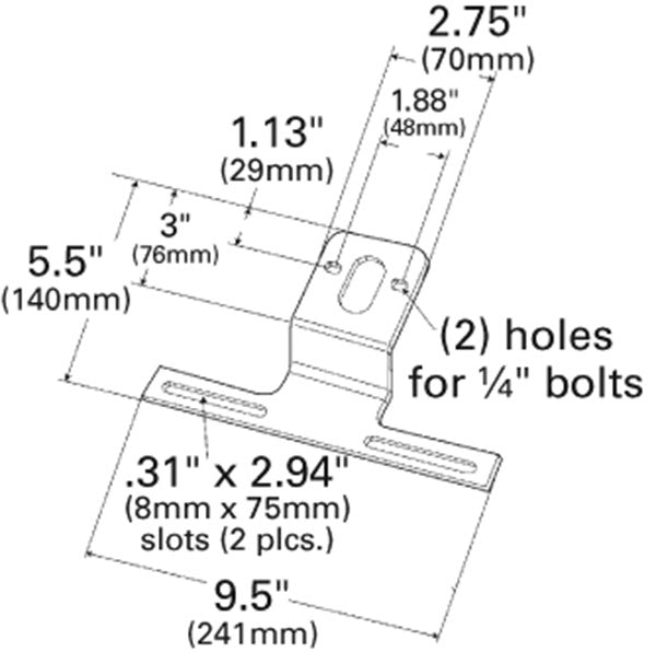 Grote Turn Signal Light Bracket 43262-5