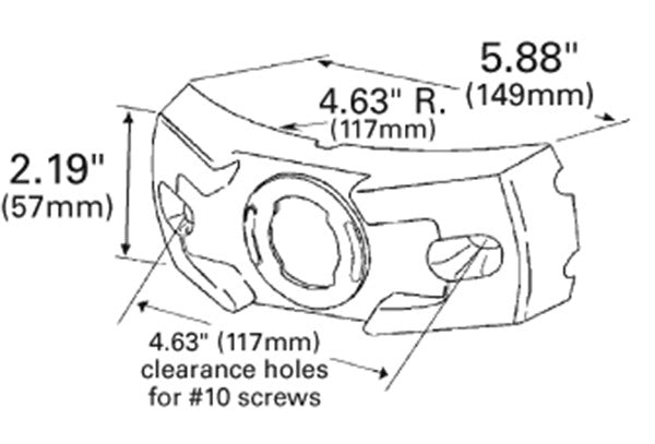 Grote Cornering Light Bracket 43760
