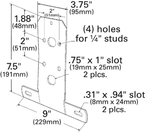 Grote Turn Signal Light Bracket 43842