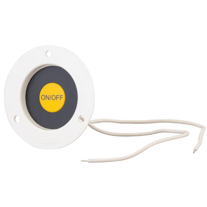 Grote Recessed Momentary Ground Switch, White 44380