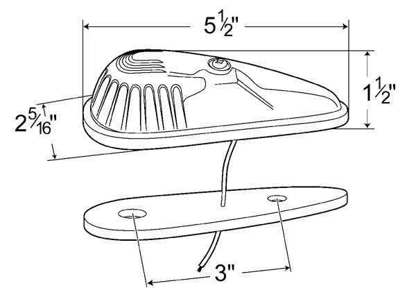 Grote Side Marker Light 46543-5