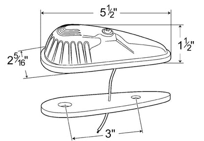 Grote Side Marker Light 46543-5