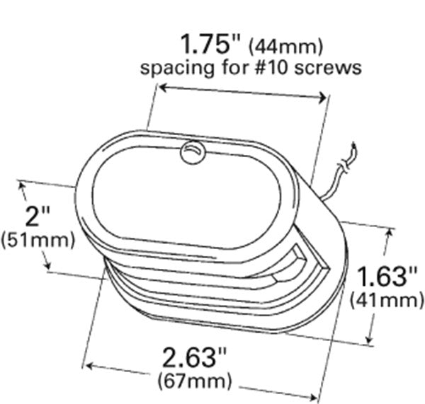 Grote License Plate Light 60001