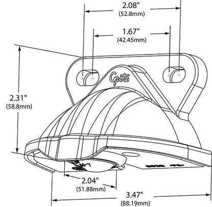 Grote License Plate Light 60341