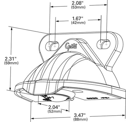 Grote License Plate Light 60381