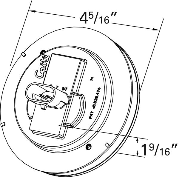 Grote Back Up Light Assembly 62101