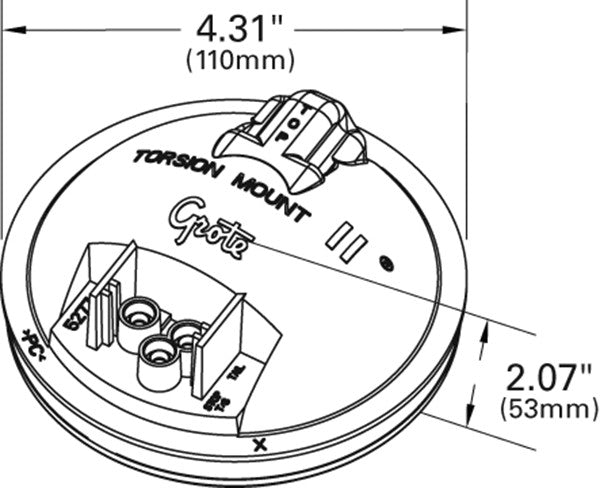 Grote Back Up Light Assembly 62271