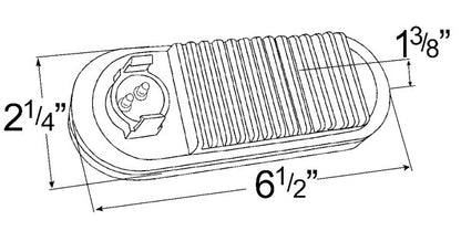 Grote Back Up Light Assembly  top view frsport 62591