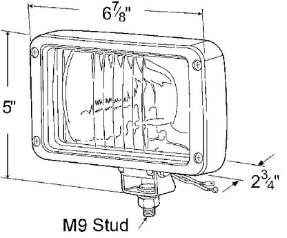 Grote Vehicle-Mounted Work Light 63151-5