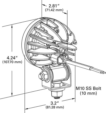 Grote Vehicle-Mounted Work Light 64G01-5