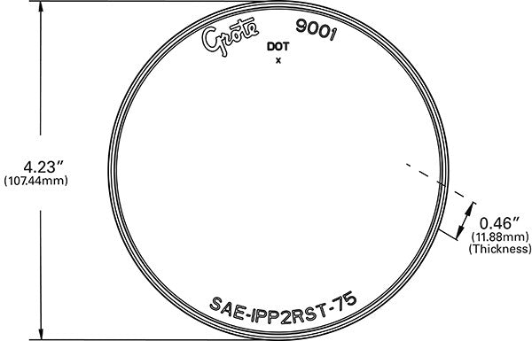 Grote Tail Light Lens 90013