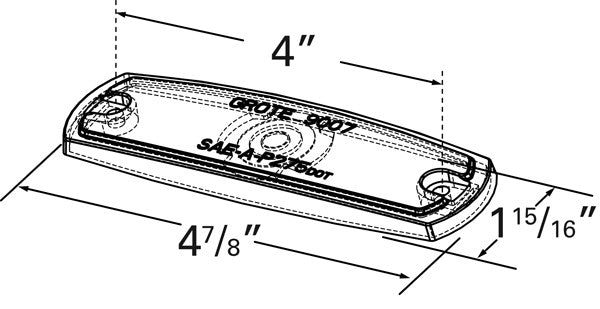 Grote Side Marker Light Lens 90073