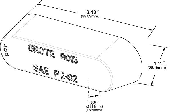 Grote Side Marker Light Lens 90152