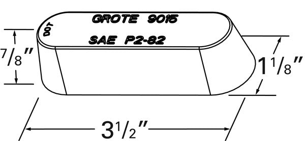 Grote Side Marker Light Lens 90153