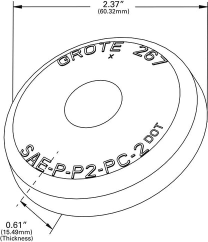 Grote Side Marker Light Lens 90162