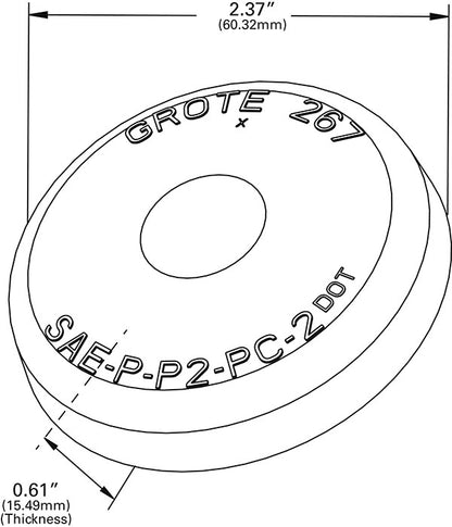 Grote Side Marker Light Lens 90163
