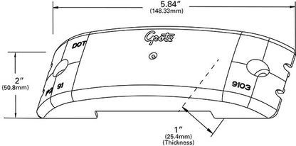 Grote Side Marker Light Lens 90173