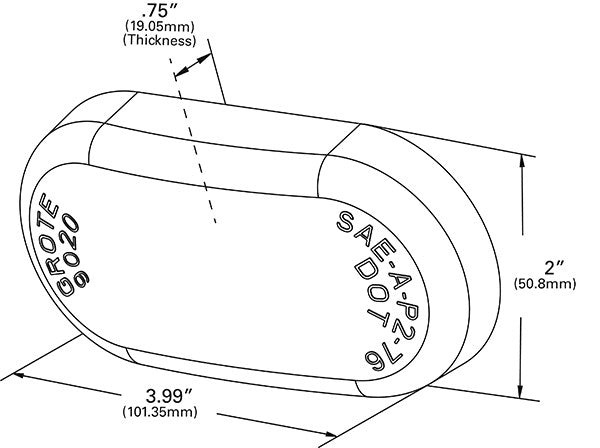 Grote Side Marker Light Lens 90202