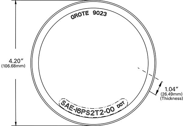 Grote Tail Light Lens 90232