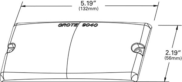 Grote Side Marker Light Lens 90401